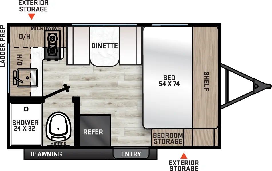 Catalina Summit Series 7 134RKX Floorplan